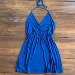 BCBG tie halter. Blue. Size S